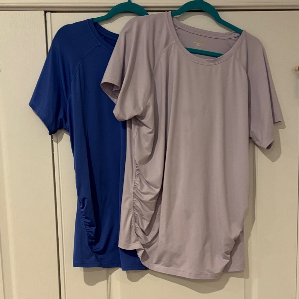 Tek Gear Maternity Top Bundle - Women's Blue and Lavender Tops